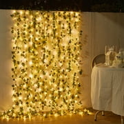 KGJQ Ivy Vine Lights Indoor 78.74” Battery Powered LED Hanging Leaves